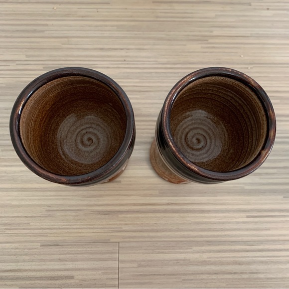 Two Hand Thrown Chalices/ Wine Goblets - Picture 3 of 5